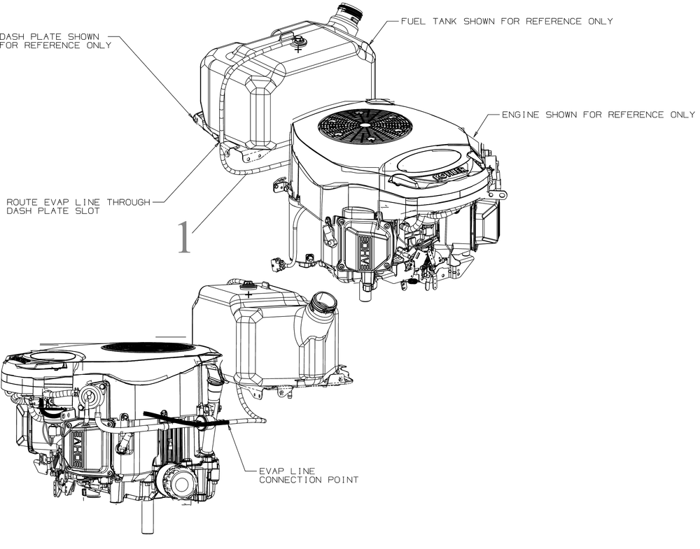 Fuel Accessories Diagram and Parts List for XT2-GX54DKH (14AQA6TMA10)(2022) Cub Cadet Lawn Tractor